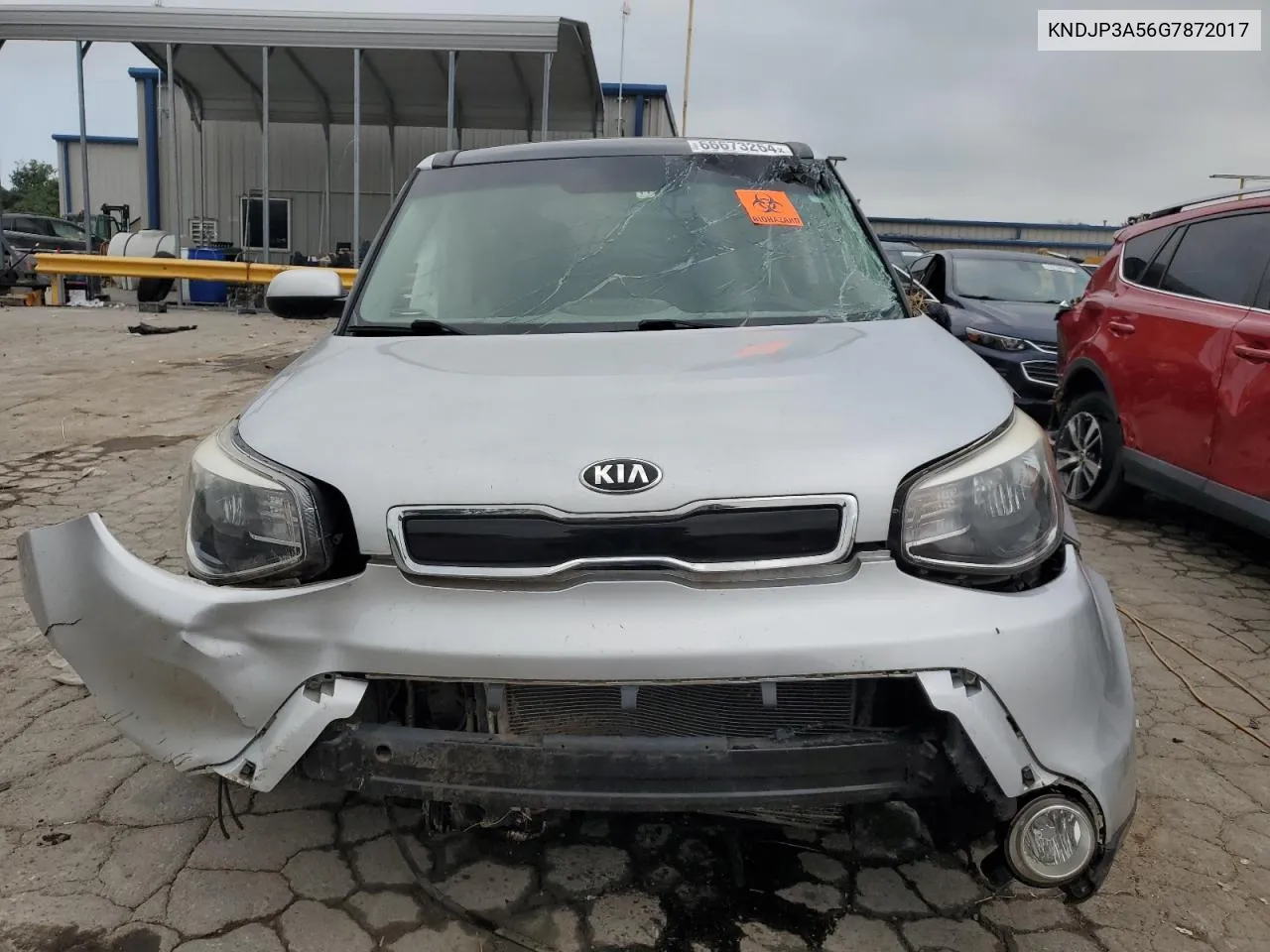 2016 Kia Soul + VIN: KNDJP3A56G7872017 Lot: 66673264