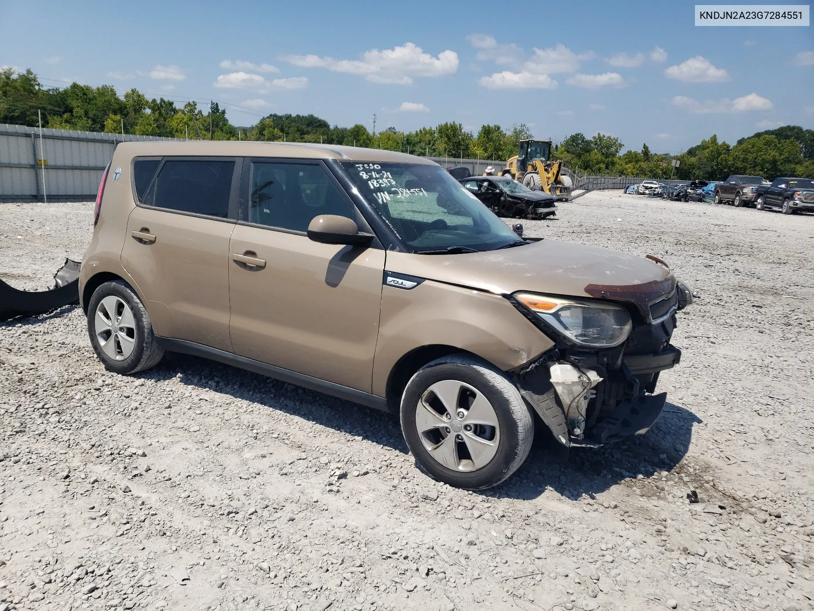 2016 Kia Soul VIN: KNDJN2A23G7284551 Lot: 68329634