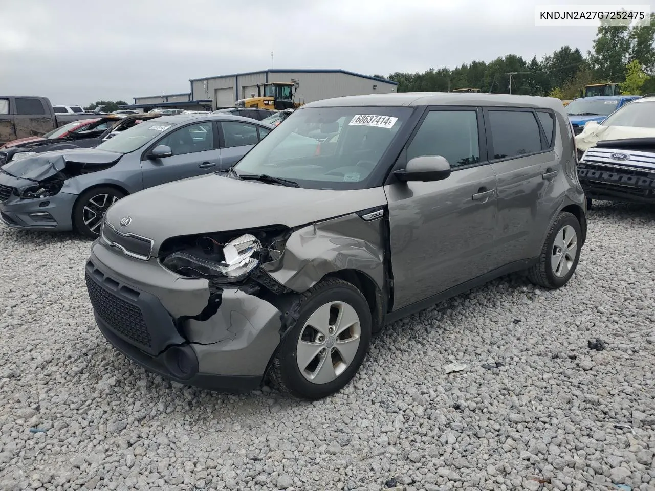 2016 Kia Soul VIN: KNDJN2A27G7252475 Lot: 68637414