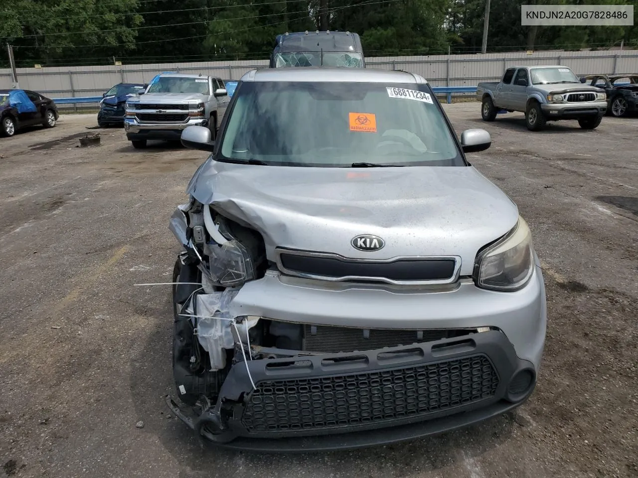 2016 Kia Soul VIN: KNDJN2A20G7828486 Lot: 68811234