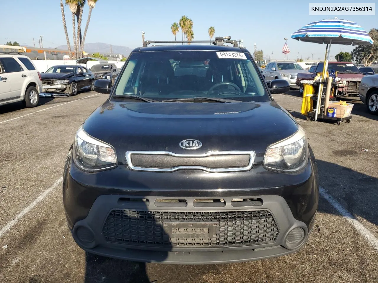 2016 Kia Soul VIN: KNDJN2A2XG7356314 Lot: 69143274