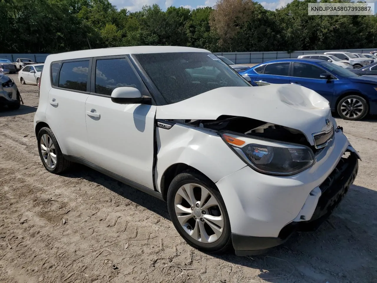 2016 Kia Soul + VIN: KNDJP3A58G7393887 Lot: 69289904