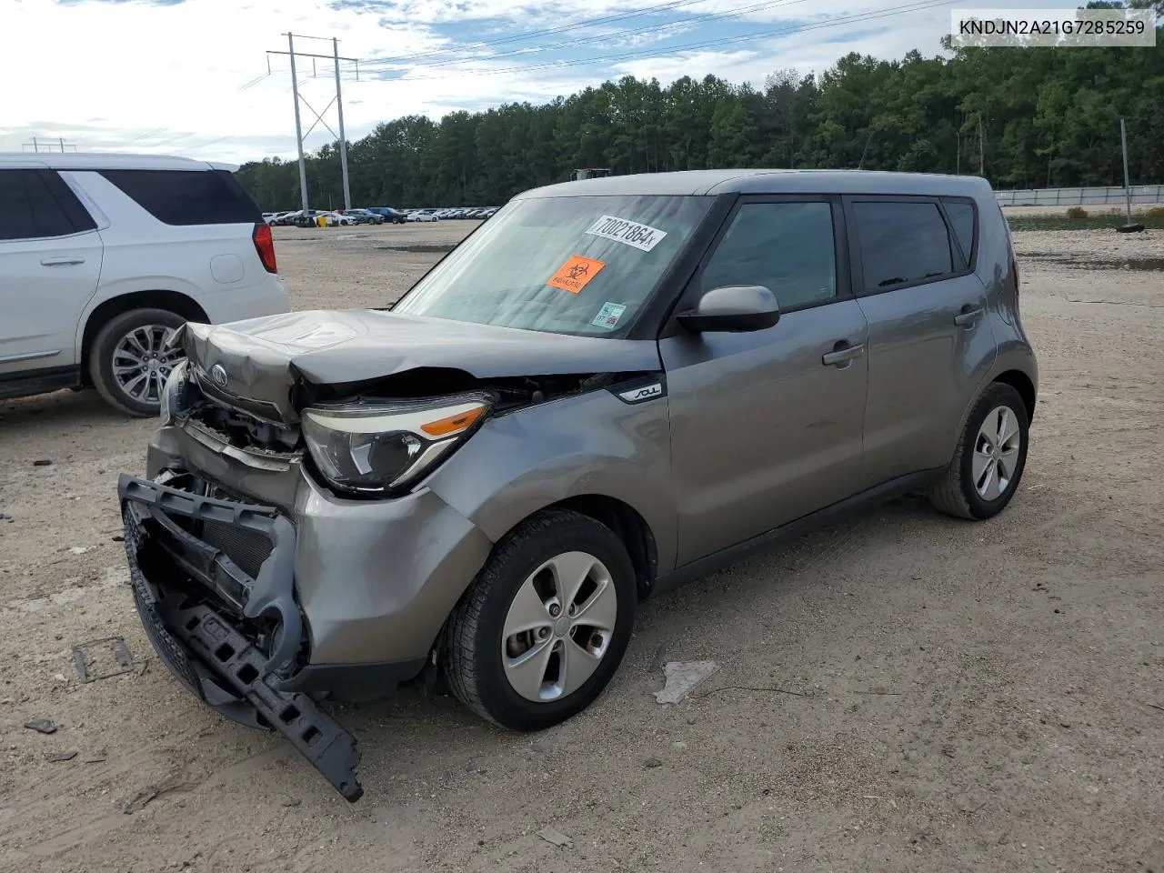 2016 Kia Soul VIN: KNDJN2A21G7285259 Lot: 70021864