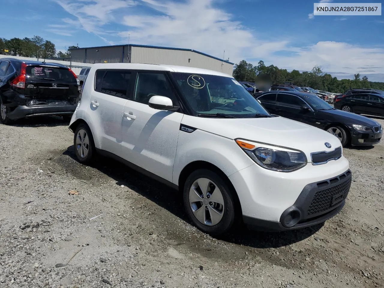 2016 Kia Soul VIN: KNDJN2A28G7251867 Lot: 70375694