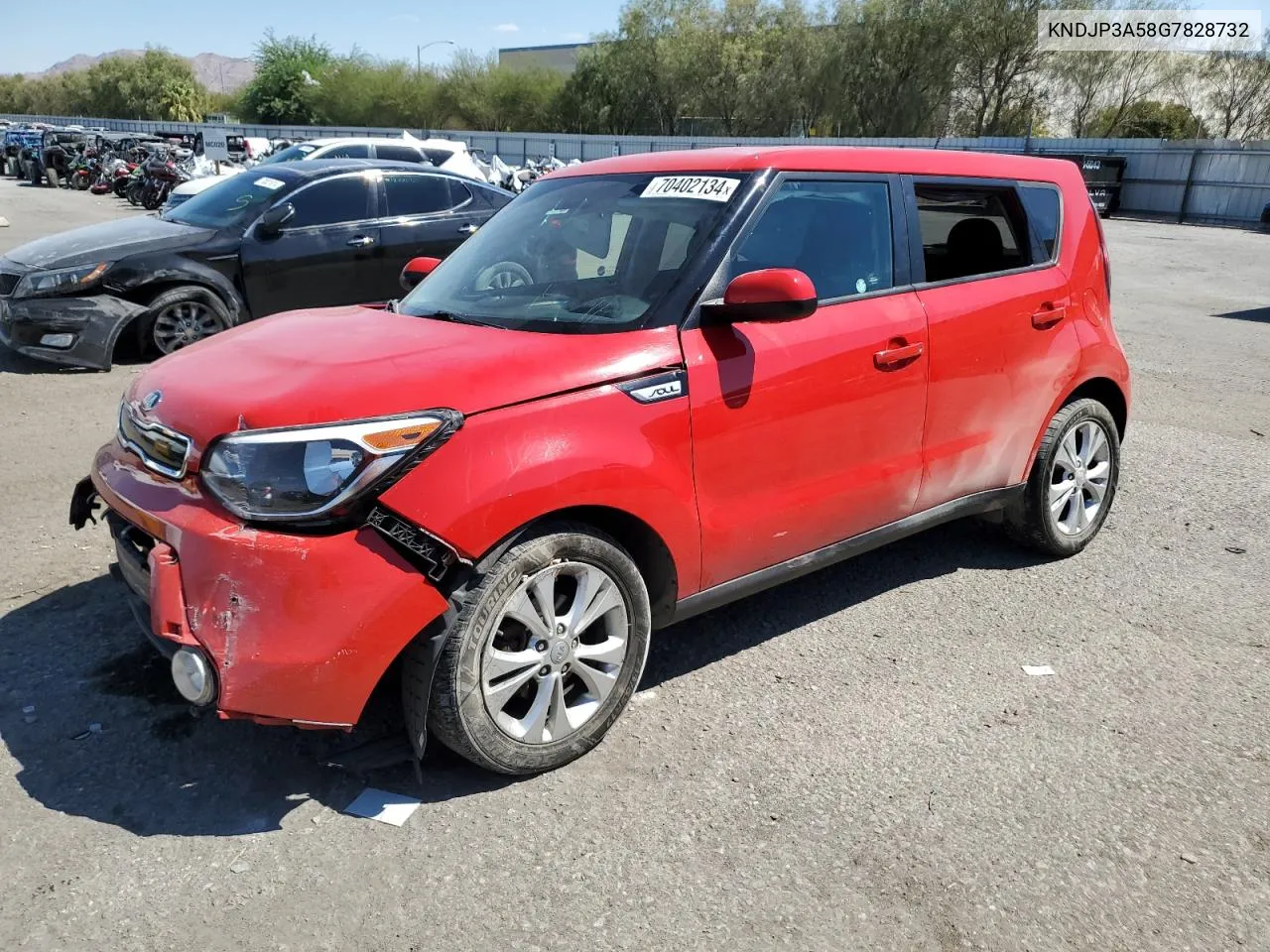 2016 Kia Soul + VIN: KNDJP3A58G7828732 Lot: 70402134