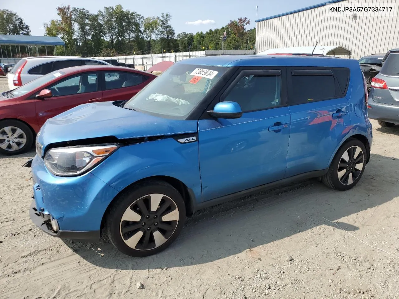 2016 Kia Soul + VIN: KNDJP3A57G7334717 Lot: 70859004