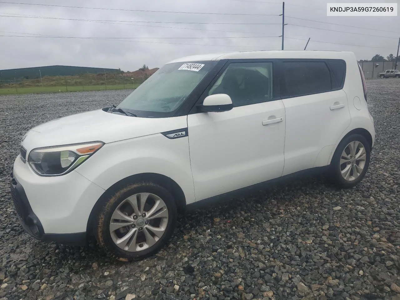 2016 Kia Soul + VIN: KNDJP3A59G7260619 Lot: 71492444