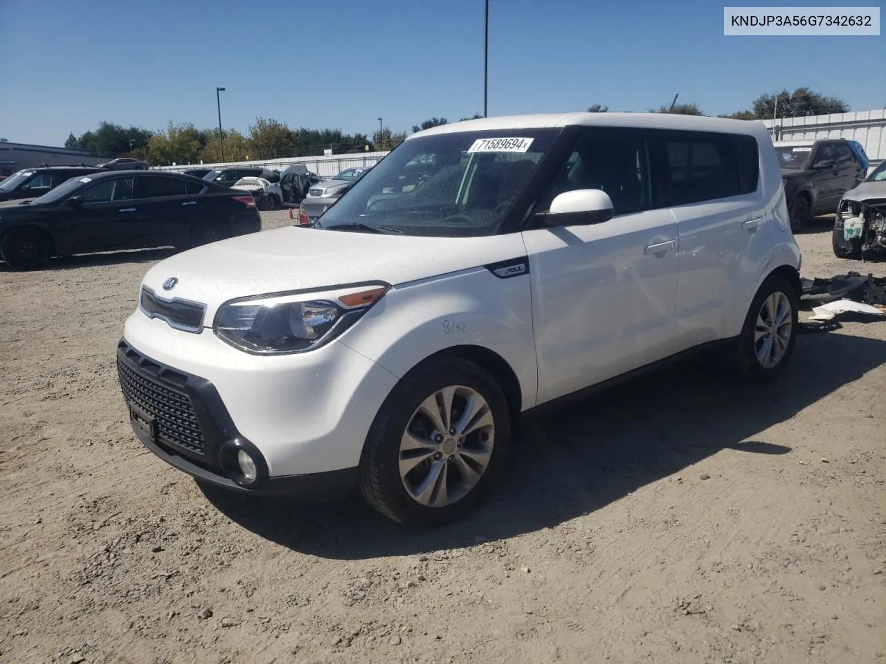 2016 Kia Soul + VIN: KNDJP3A56G7342632 Lot: 71589694