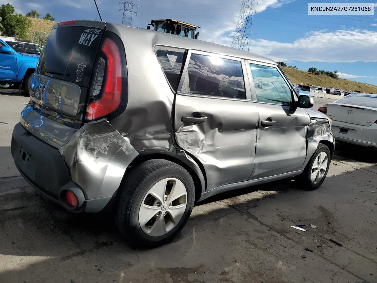 2016 Kia Soul VIN: KNDJN2A27G7281068 Lot: 71601904