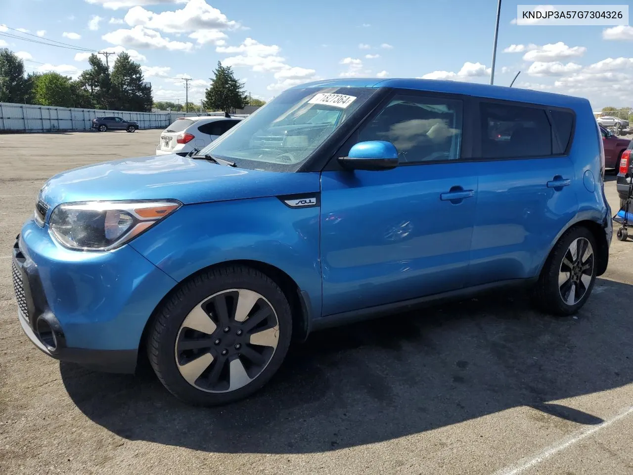 2016 Kia Soul + VIN: KNDJP3A57G7304326 Lot: 71827364