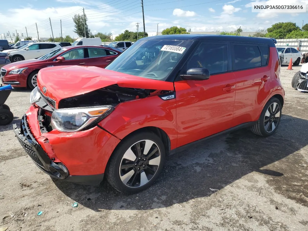 2016 Kia Soul + VIN: KNDJP3A50G7336616 Lot: 72165584