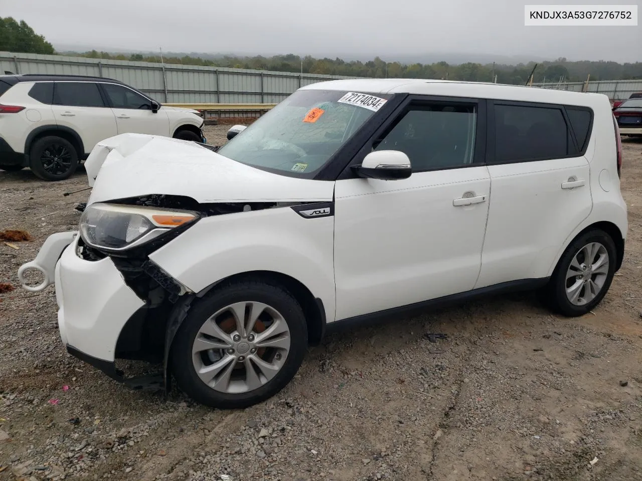 2016 Kia Soul ! VIN: KNDJX3A53G7276752 Lot: 72174034