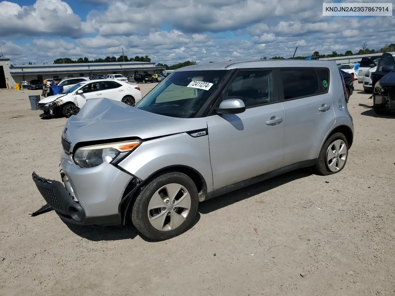 2016 Kia Soul VIN: KNDJN2A23G7867914 Lot: 72411274