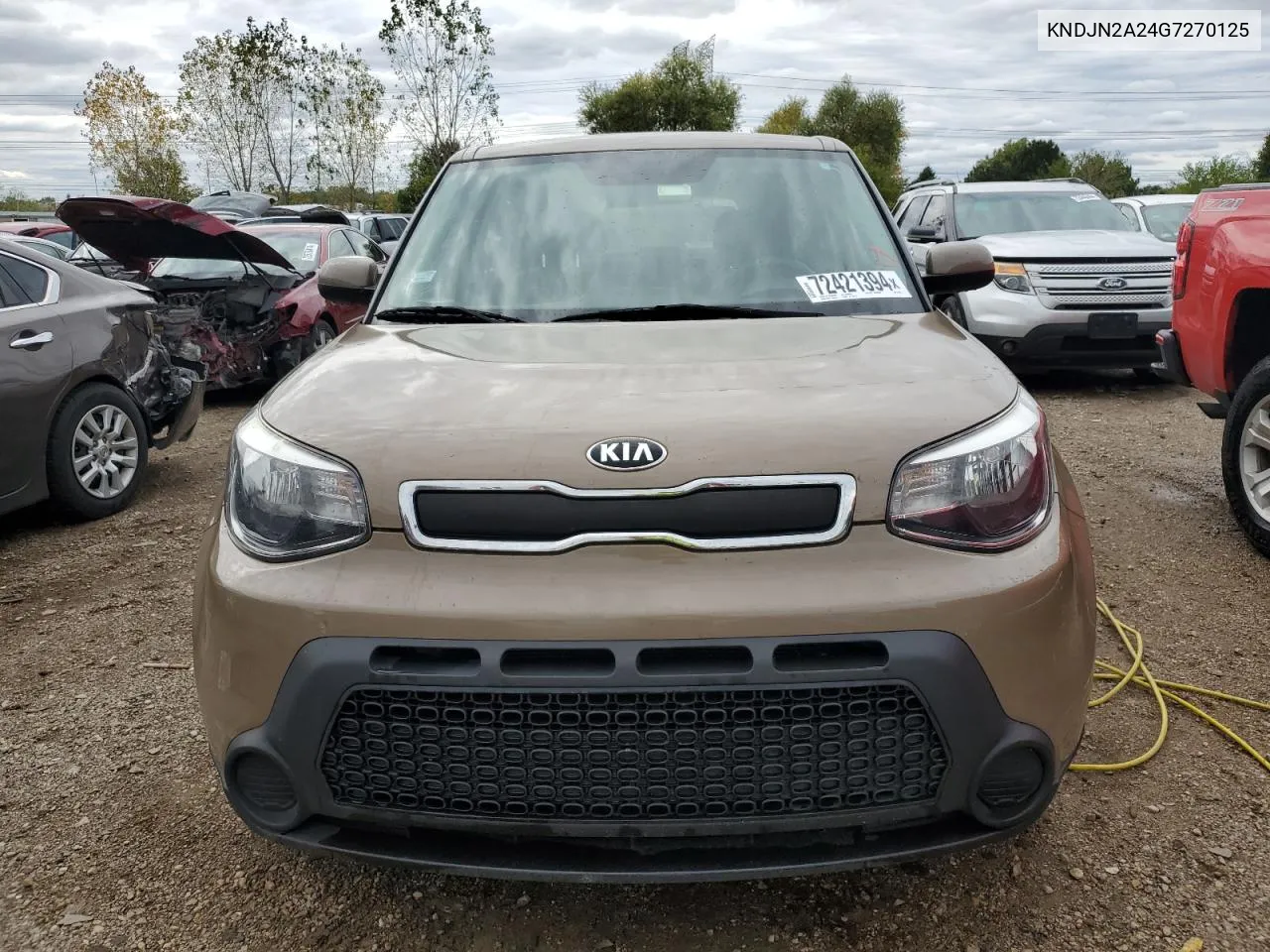 2016 Kia Soul VIN: KNDJN2A24G7270125 Lot: 72421394