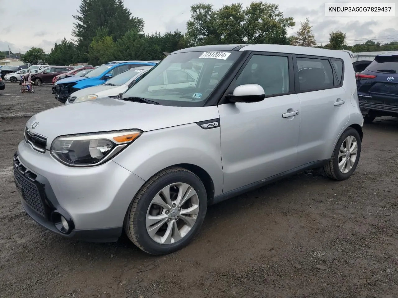 2016 Kia Soul + VIN: KNDJP3A50G7829437 Lot: 72512074