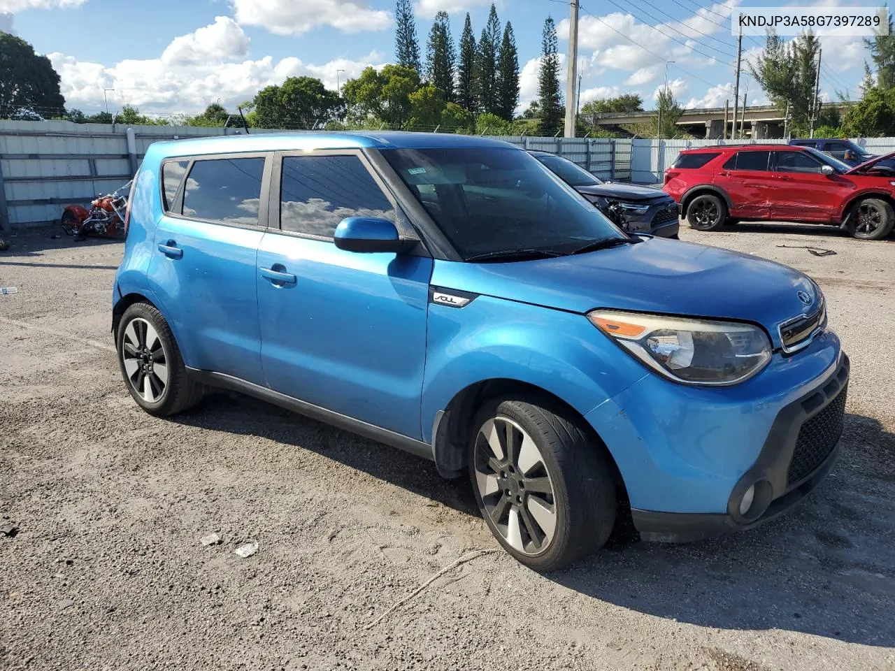 2016 Kia Soul + VIN: KNDJP3A58G7397289 Lot: 72779544