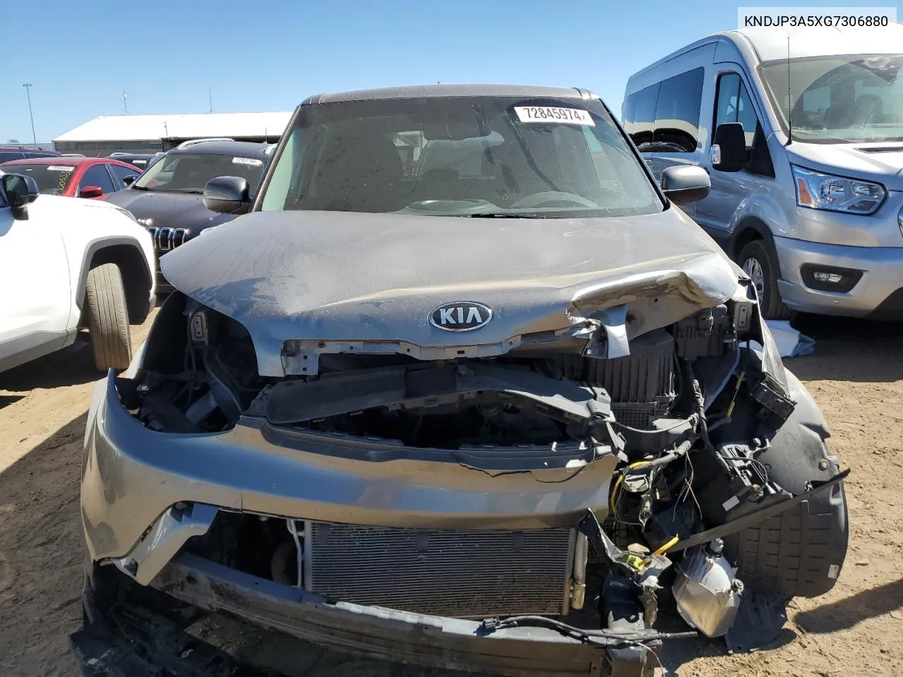 2016 Kia Soul + VIN: KNDJP3A5XG7306880 Lot: 72845974