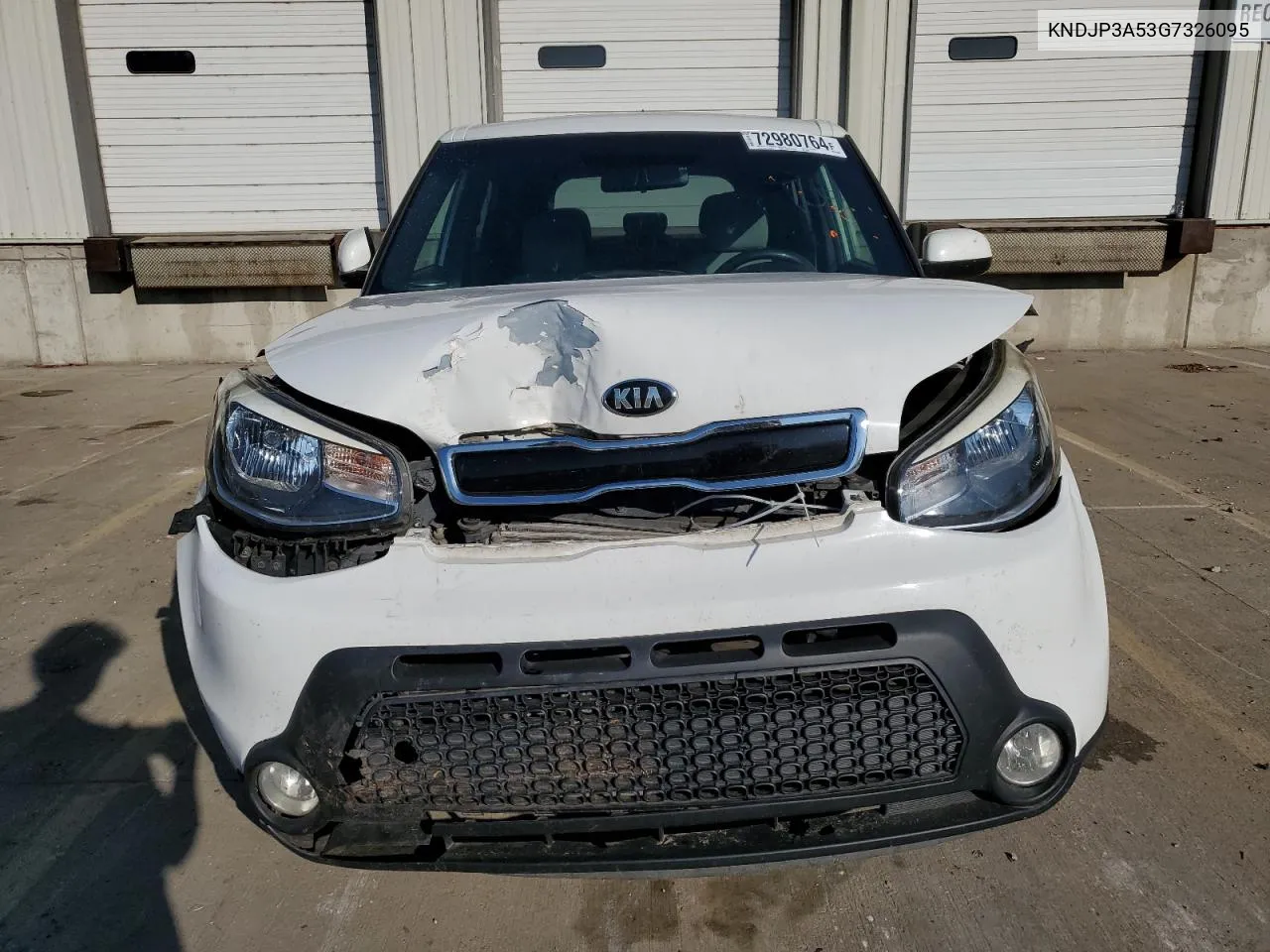 2016 Kia Soul + VIN: KNDJP3A53G7326095 Lot: 72980764