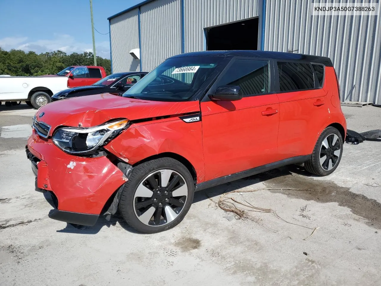 2016 Kia Soul + VIN: KNDJP3A50G7388263 Lot: 73668984