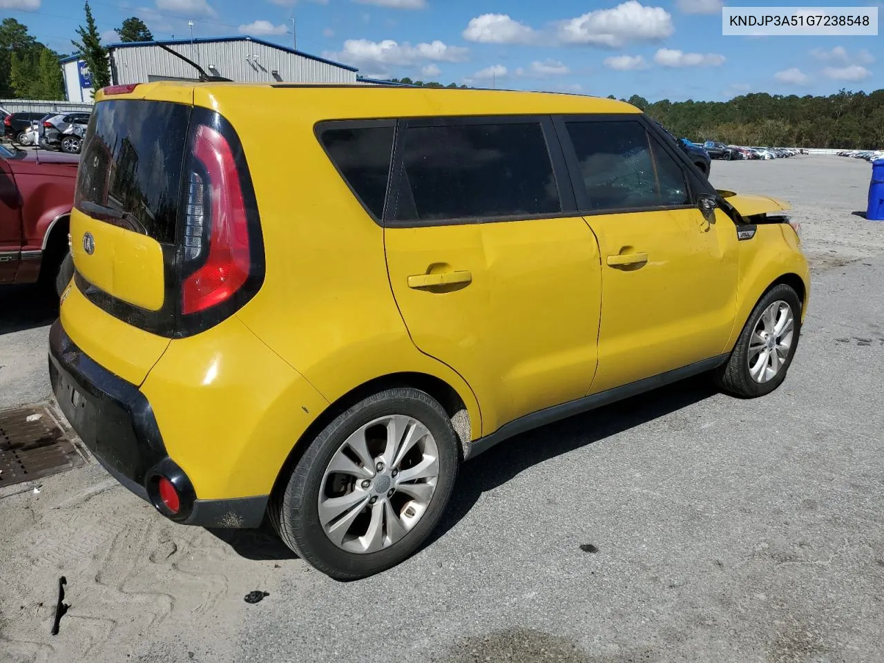 2016 Kia Soul + VIN: KNDJP3A51G7238548 Lot: 74129204