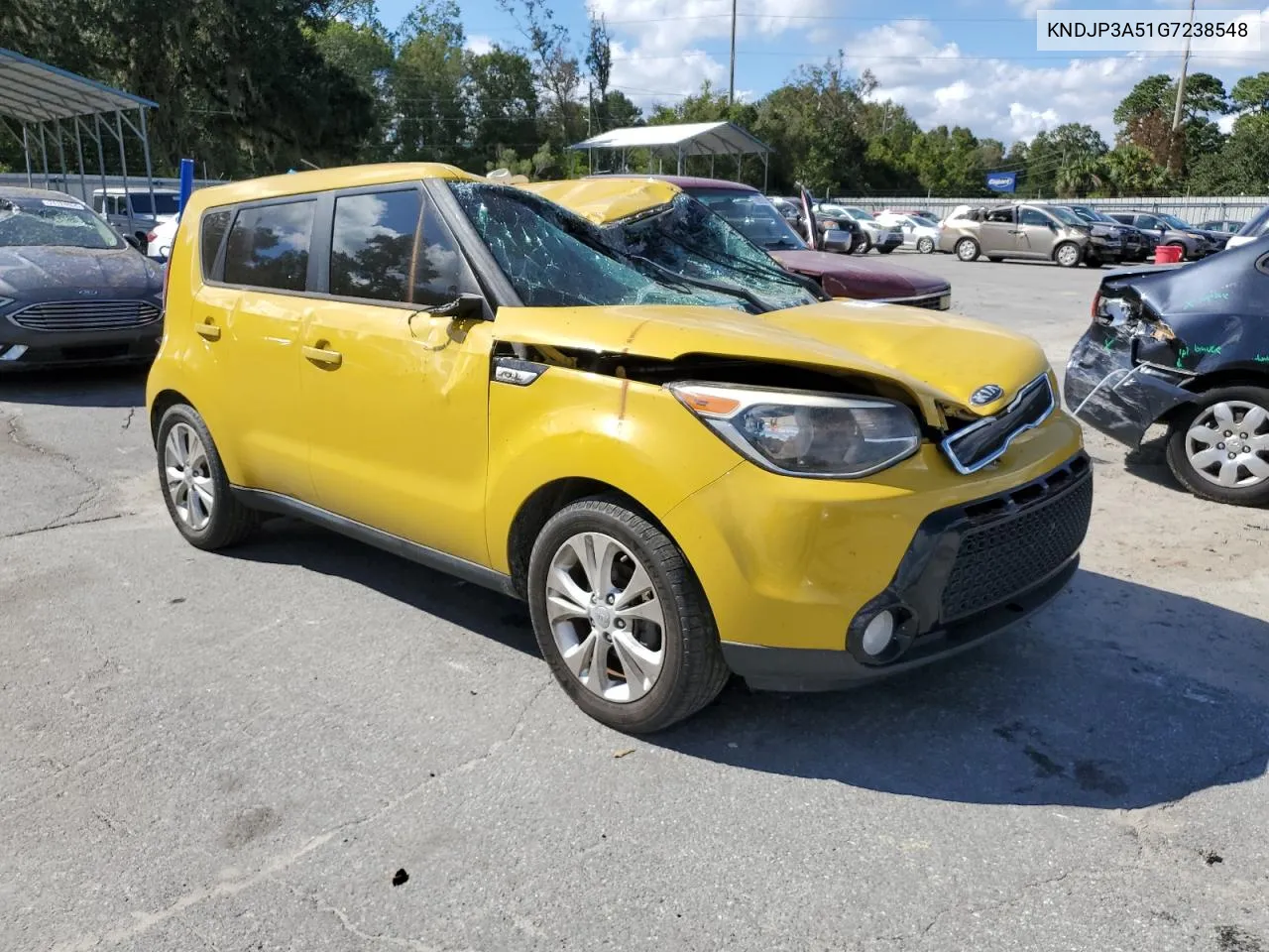 2016 Kia Soul + VIN: KNDJP3A51G7238548 Lot: 74129204