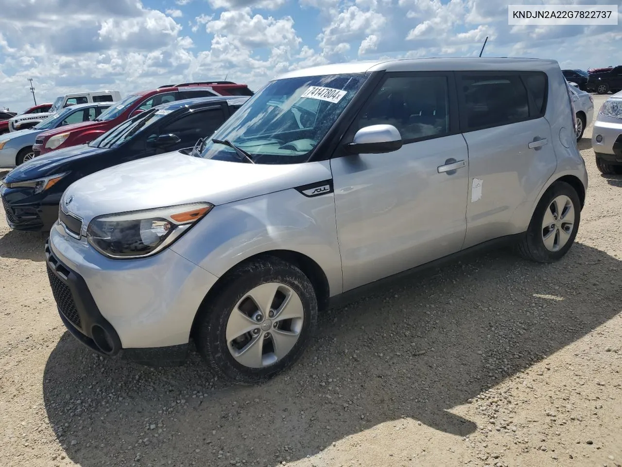 2016 Kia Soul VIN: KNDJN2A22G7822737 Lot: 74147804