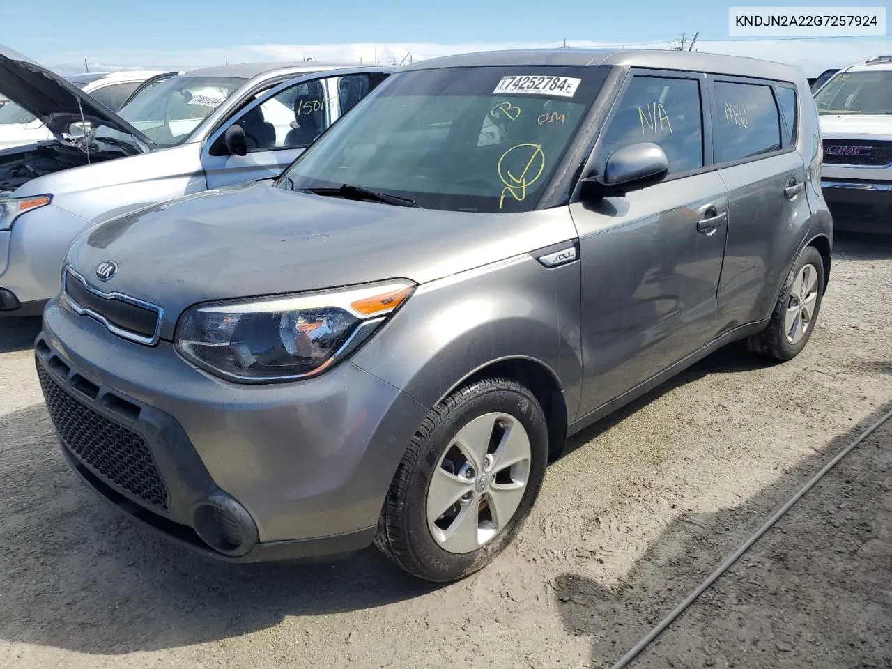 2016 Kia Soul VIN: KNDJN2A22G7257924 Lot: 74252784