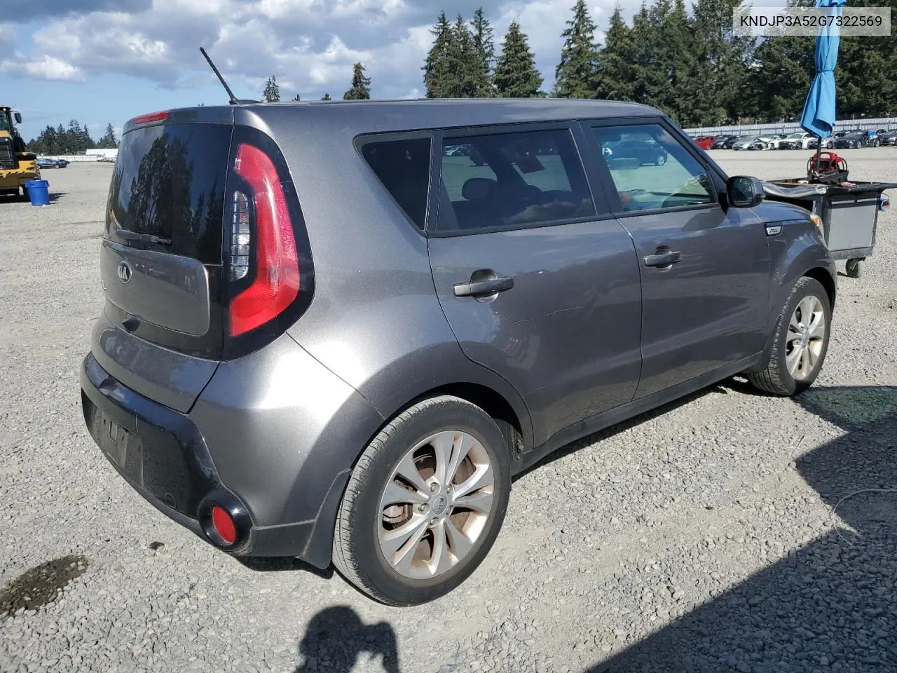 2016 Kia Soul + VIN: KNDJP3A52G7322569 Lot: 74283524