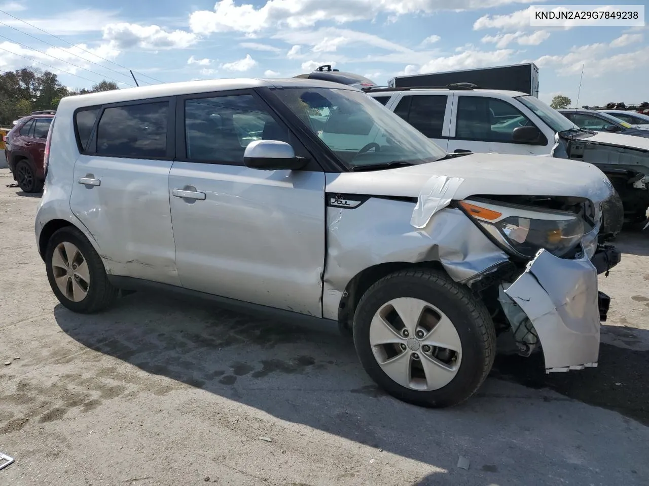 2016 Kia Soul VIN: KNDJN2A29G7849238 Lot: 74298784