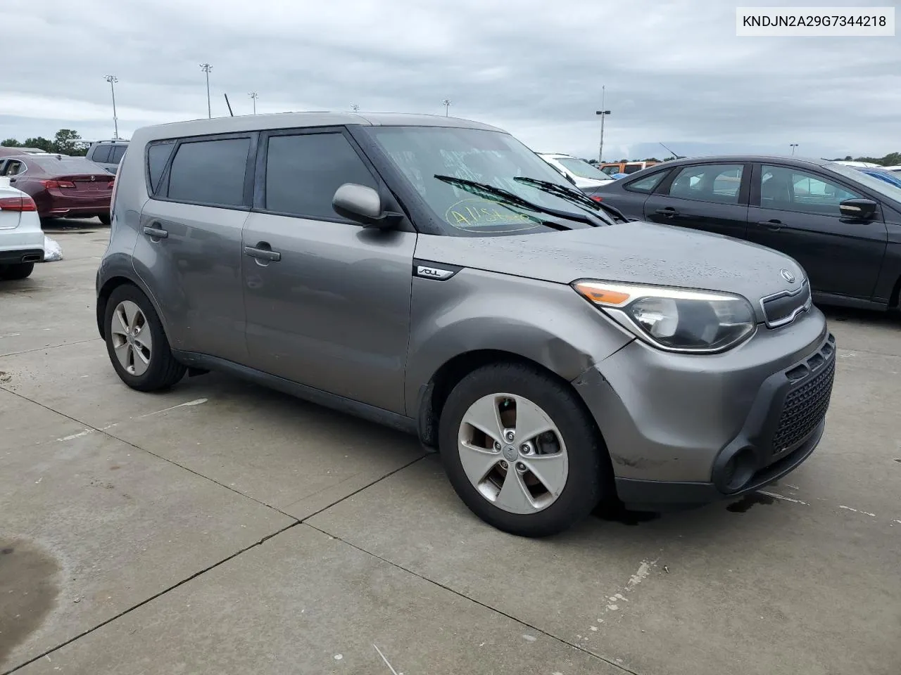 2016 Kia Soul VIN: KNDJN2A29G7344218 Lot: 74324714