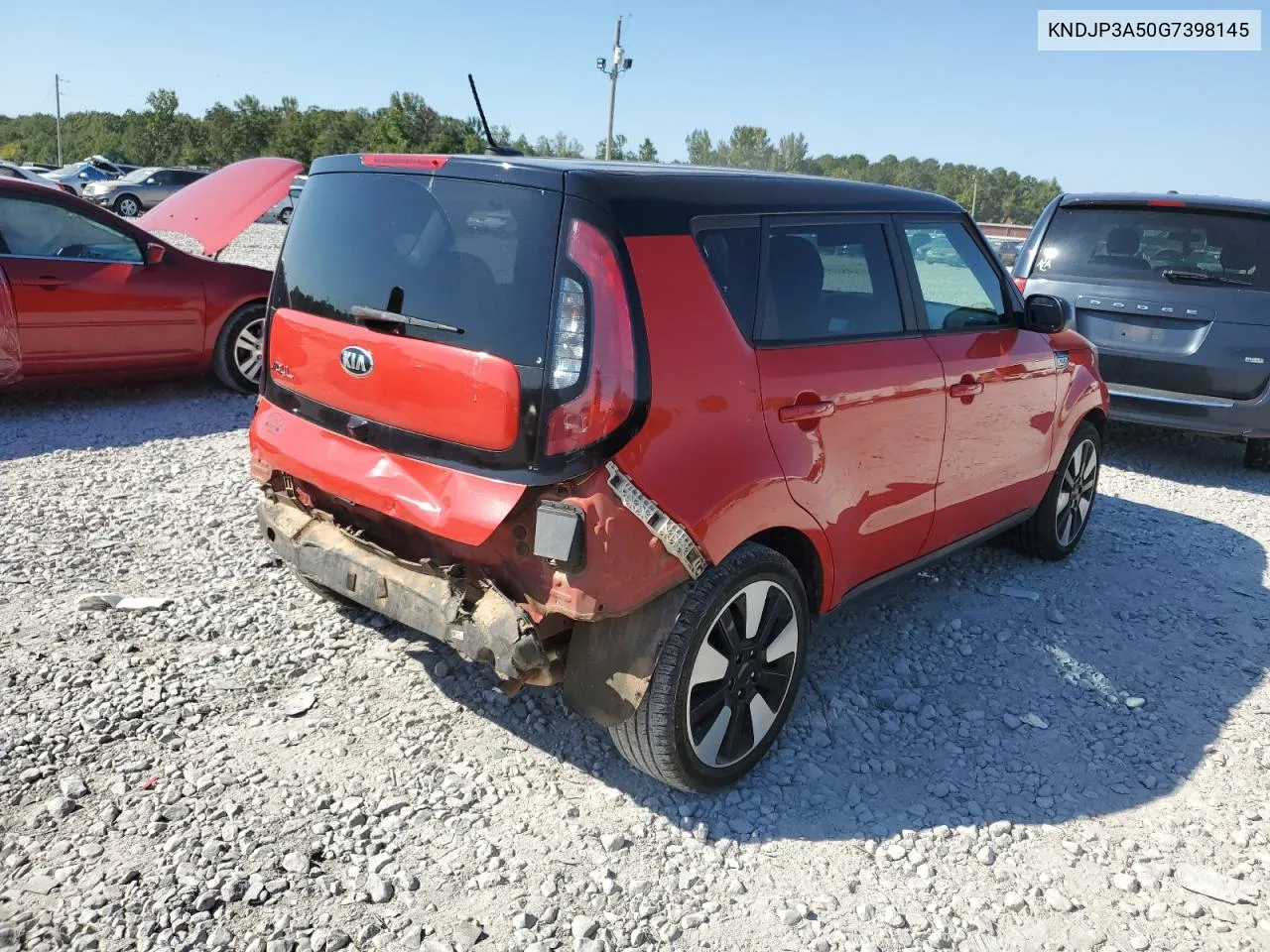 2016 Kia Soul + VIN: KNDJP3A50G7398145 Lot: 74892754