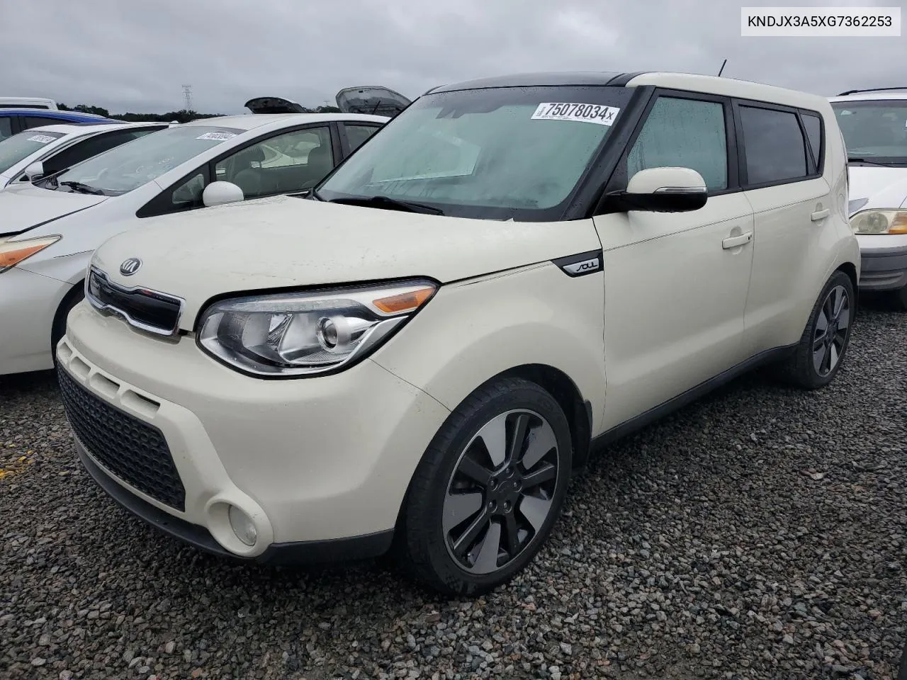 2016 Kia Soul ! VIN: KNDJX3A5XG7362253 Lot: 75078034