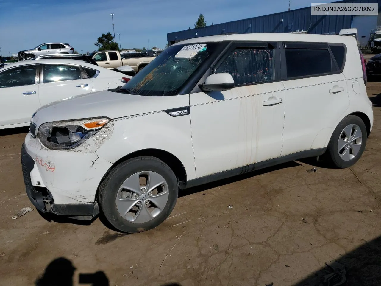 2016 Kia Soul VIN: KNDJN2A26G7378097 Lot: 75233404