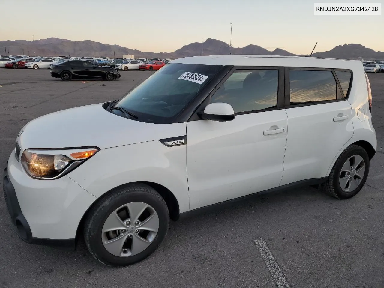 2016 Kia Soul VIN: KNDJN2A2XG7342428 Lot: 75468924