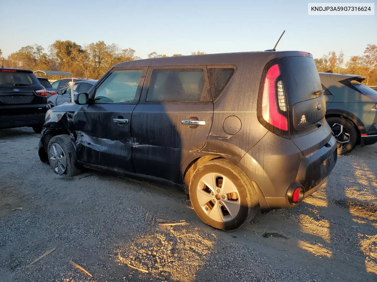 2016 Kia Soul + VIN: KNDJP3A59G7316624 Lot: 75983334