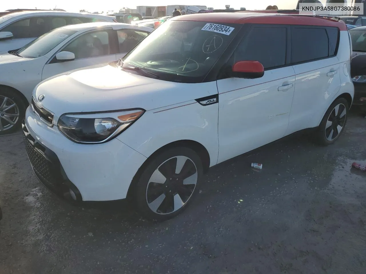 2016 Kia Soul + VIN: KNDJP3A58G7380086 Lot: 76160934