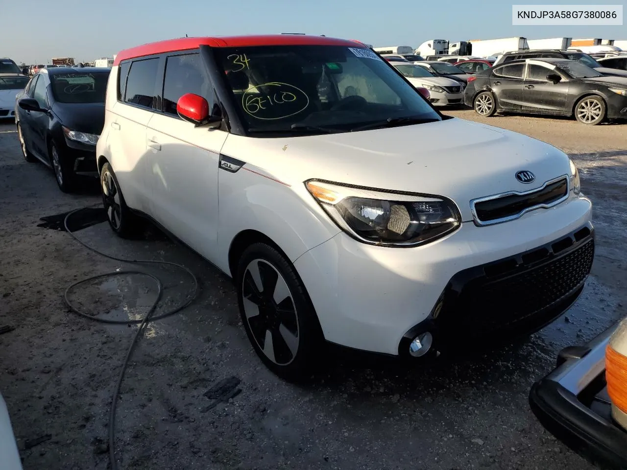 2016 Kia Soul + VIN: KNDJP3A58G7380086 Lot: 76160934