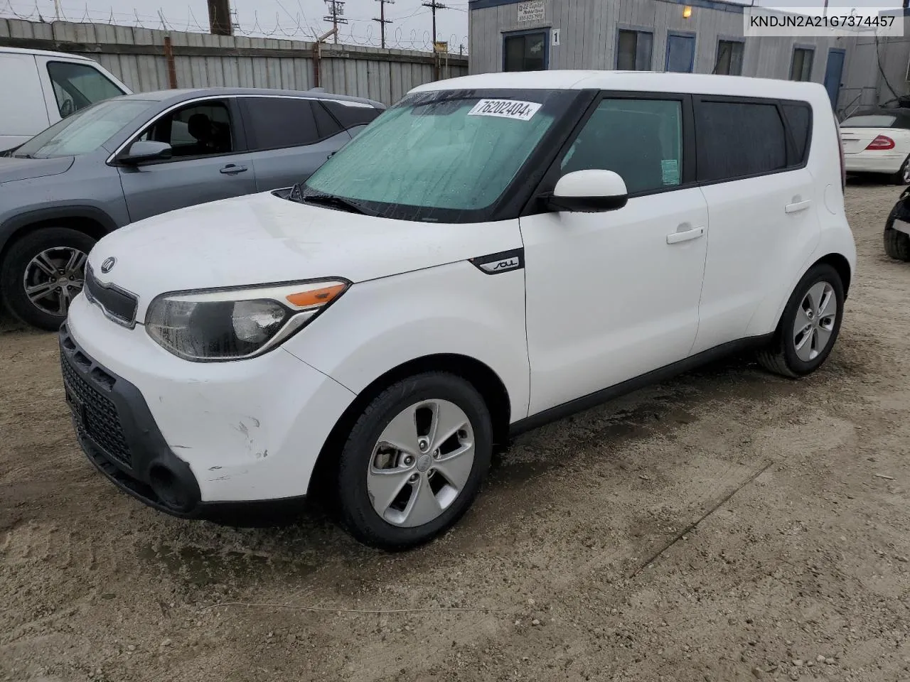 2016 Kia Soul VIN: KNDJN2A21G7374457 Lot: 76202404