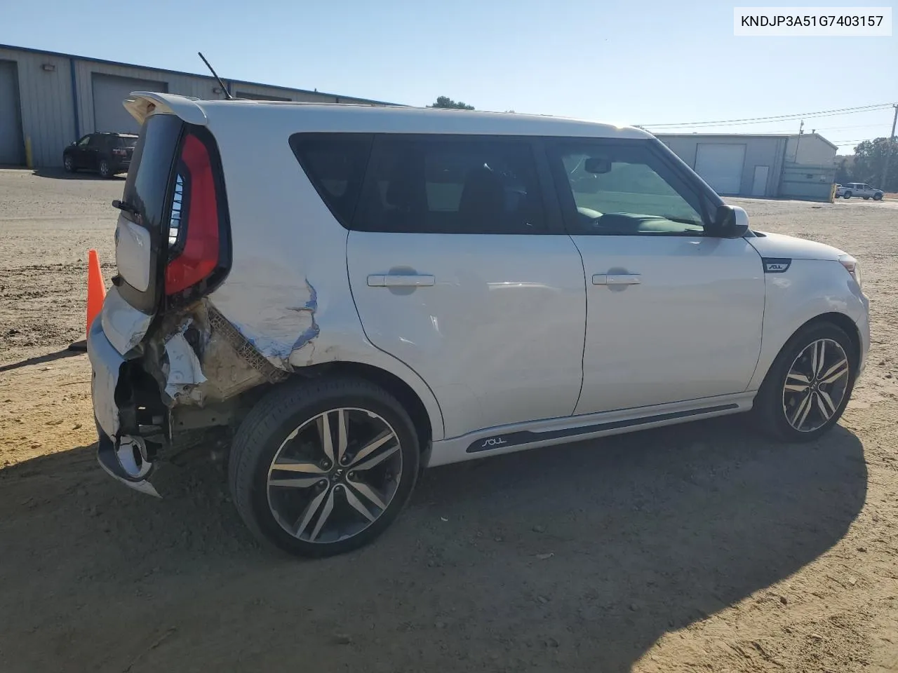 2016 Kia Soul + VIN: KNDJP3A51G7403157 Lot: 76303434