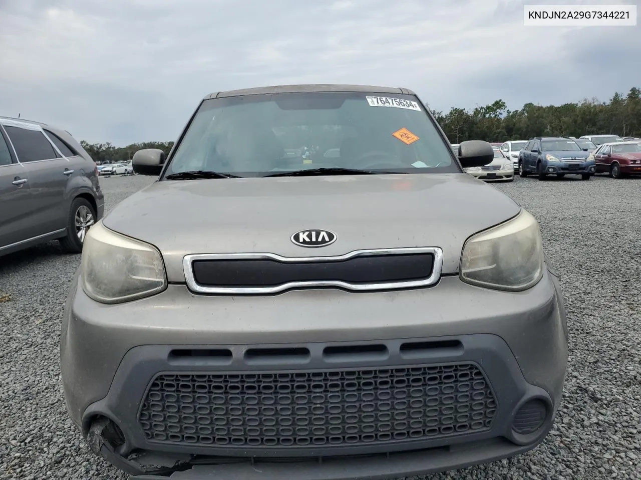 2016 Kia Soul VIN: KNDJN2A29G7344221 Lot: 76475634