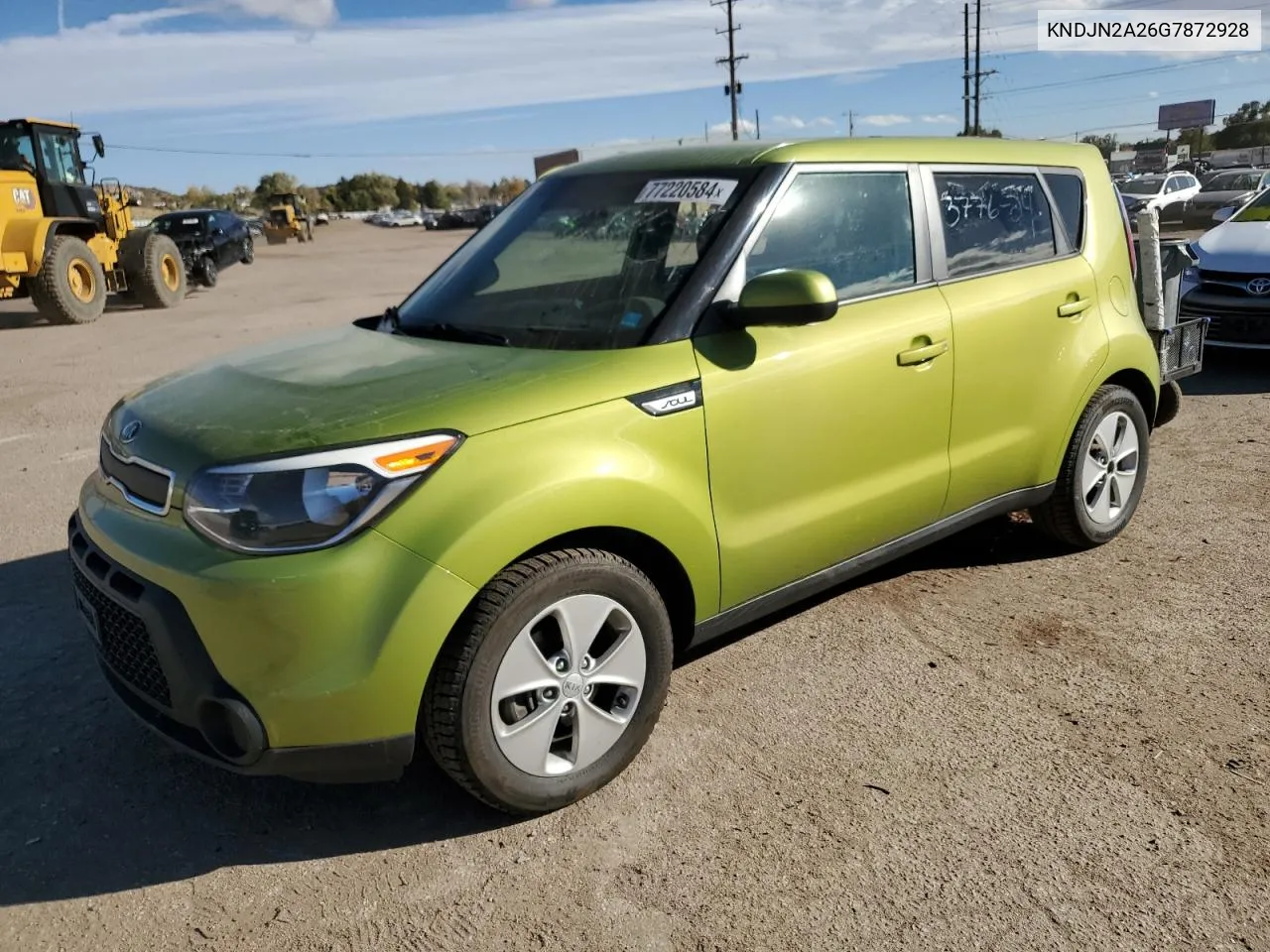 2016 Kia Soul VIN: KNDJN2A26G7872928 Lot: 77220584