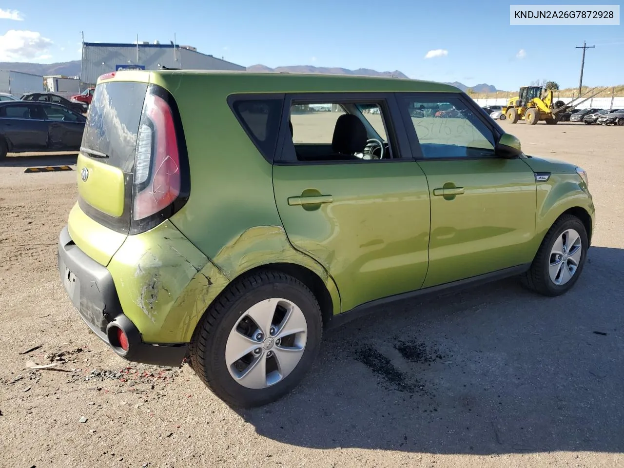 2016 Kia Soul VIN: KNDJN2A26G7872928 Lot: 77220584