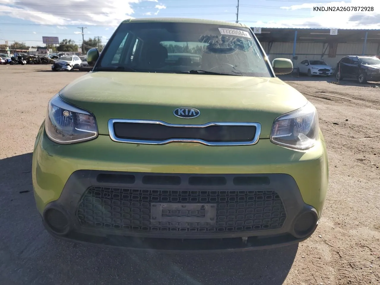 2016 Kia Soul VIN: KNDJN2A26G7872928 Lot: 77220584