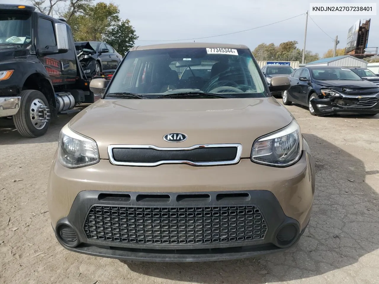 2016 Kia Soul VIN: KNDJN2A27G7238401 Lot: 77345344