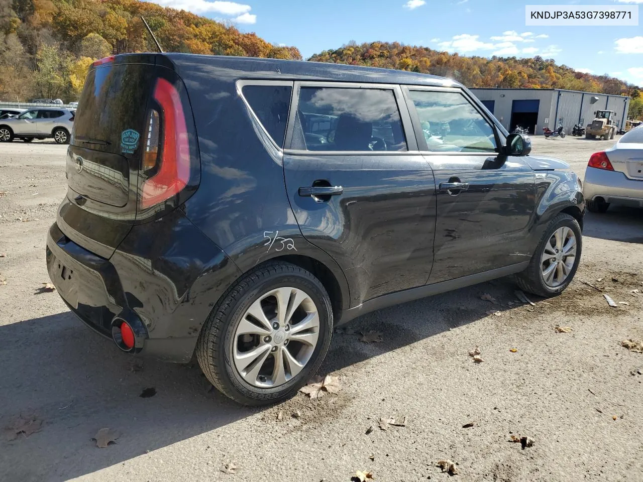 2016 Kia Soul + VIN: KNDJP3A53G7398771 Lot: 77572074