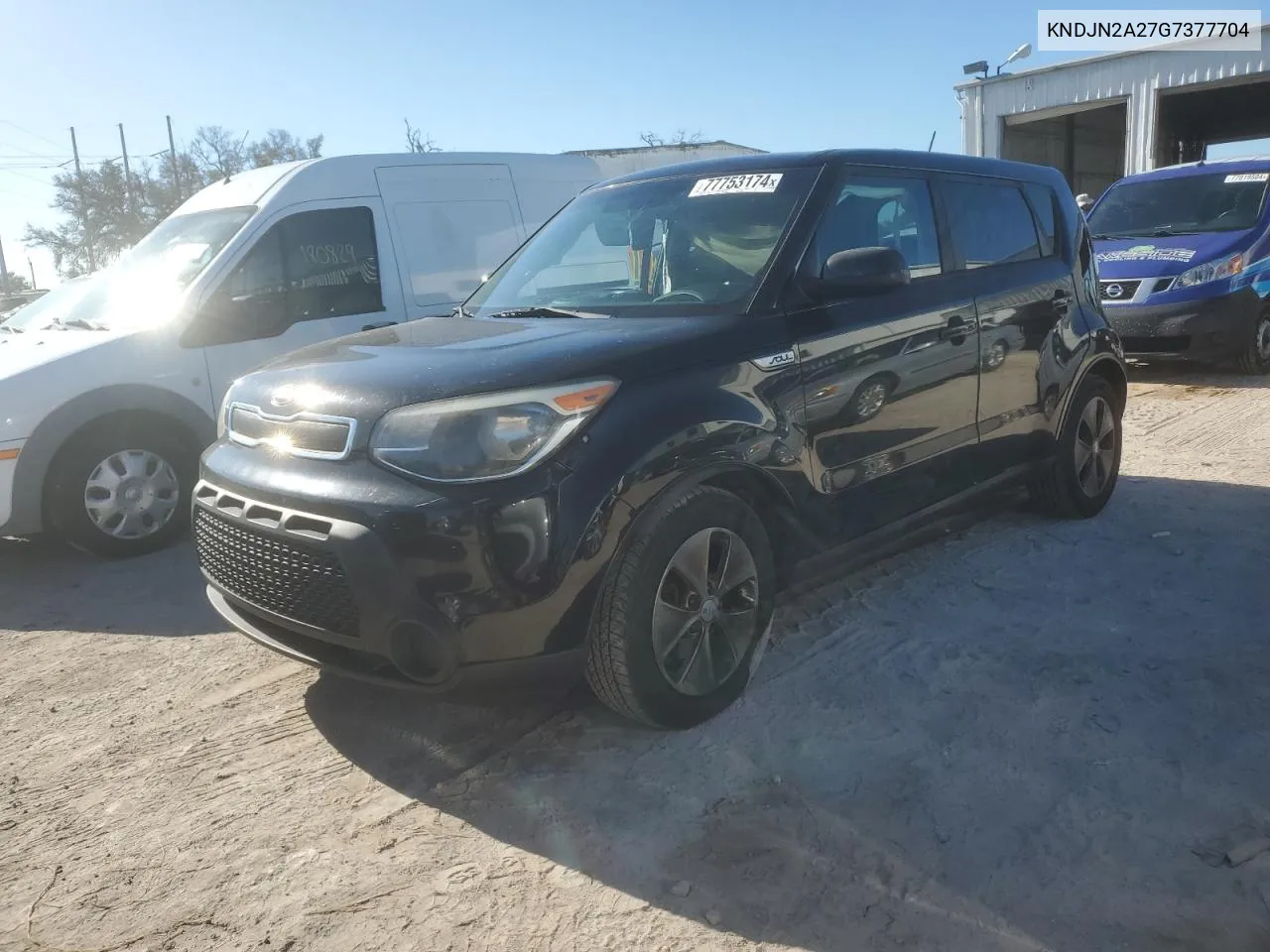 2016 Kia Soul VIN: KNDJN2A27G7377704 Lot: 77753174