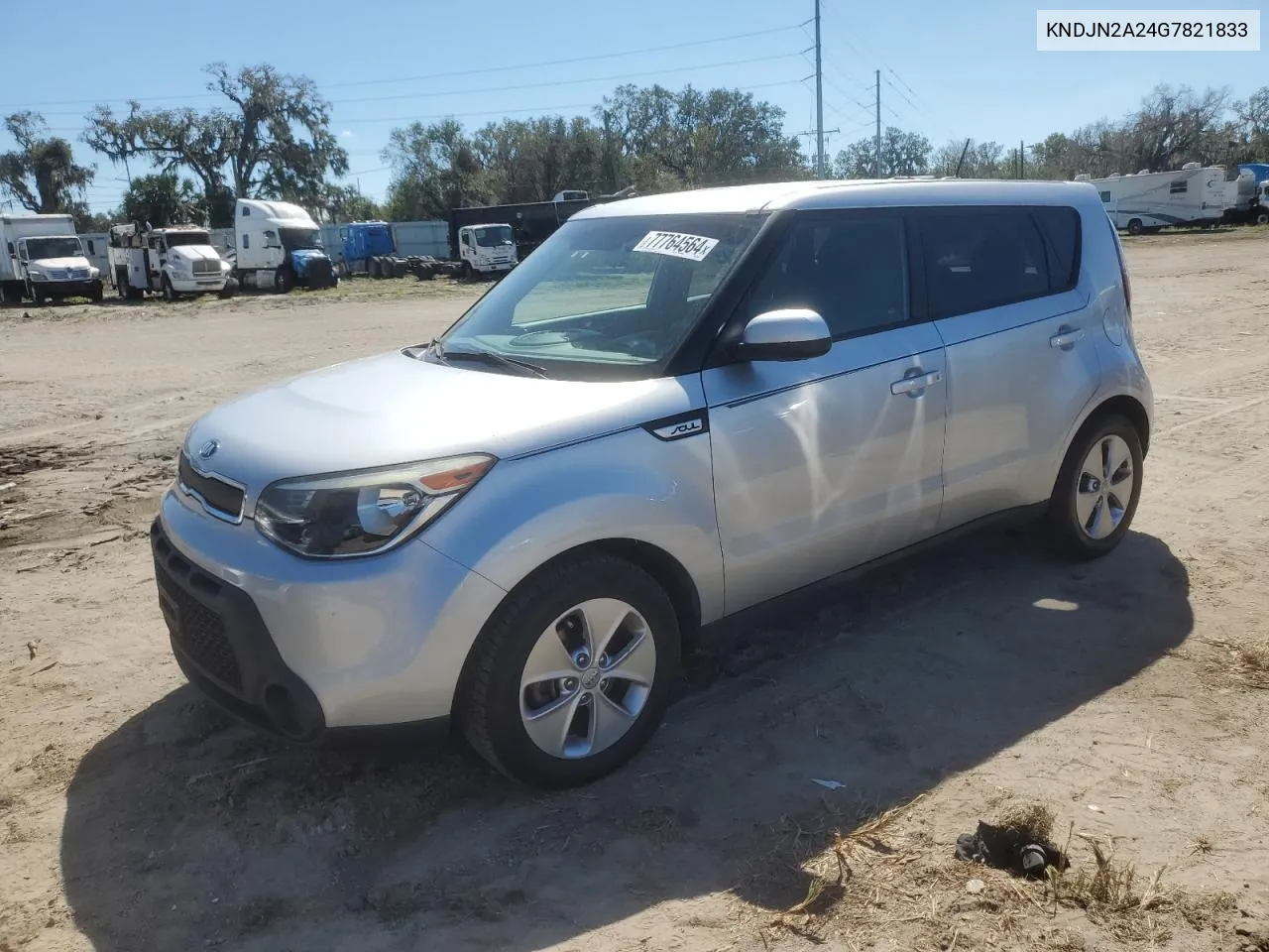 2016 Kia Soul VIN: KNDJN2A24G7821833 Lot: 77764564