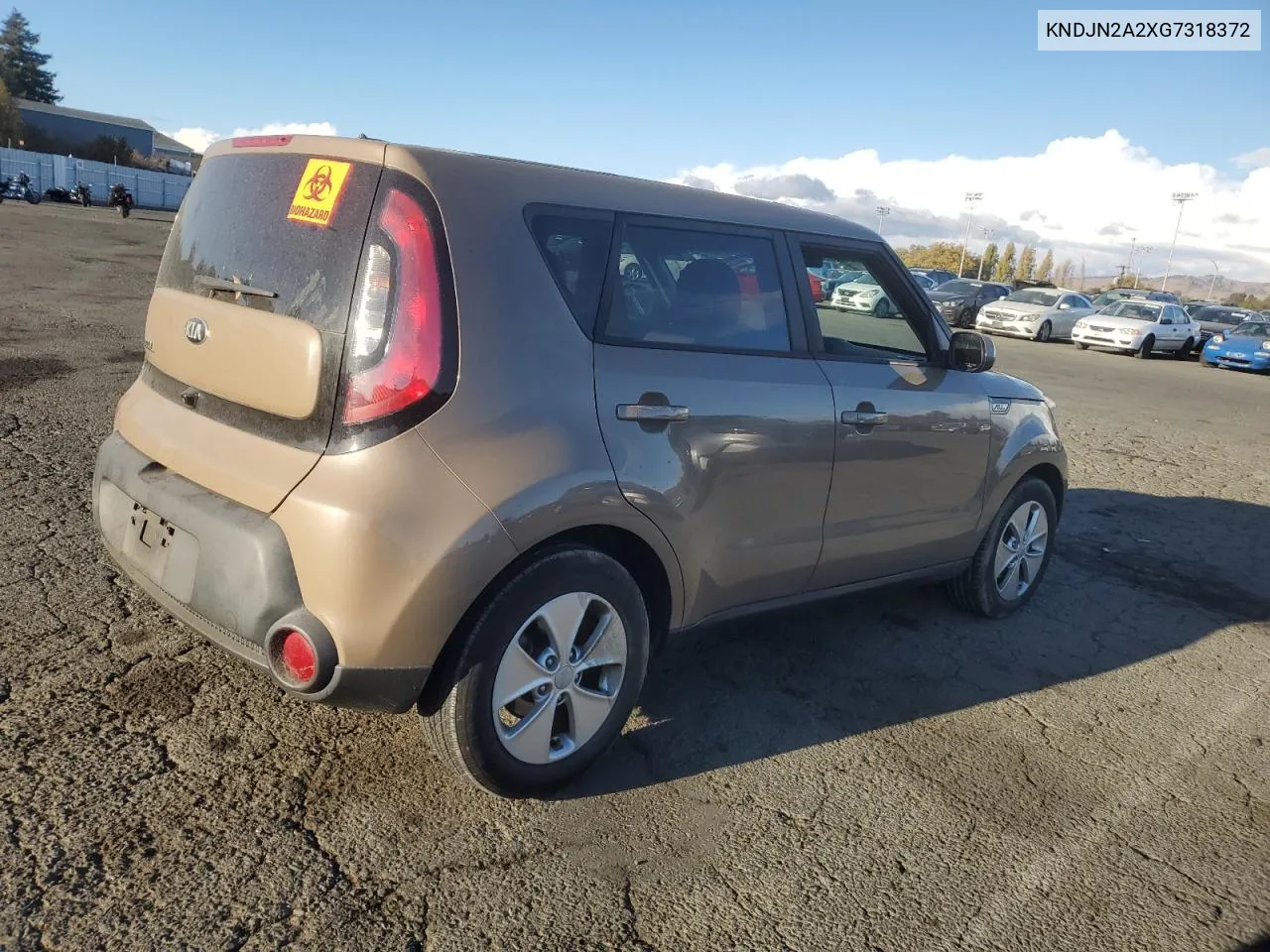 2016 Kia Soul VIN: KNDJN2A2XG7318372 Lot: 78282124