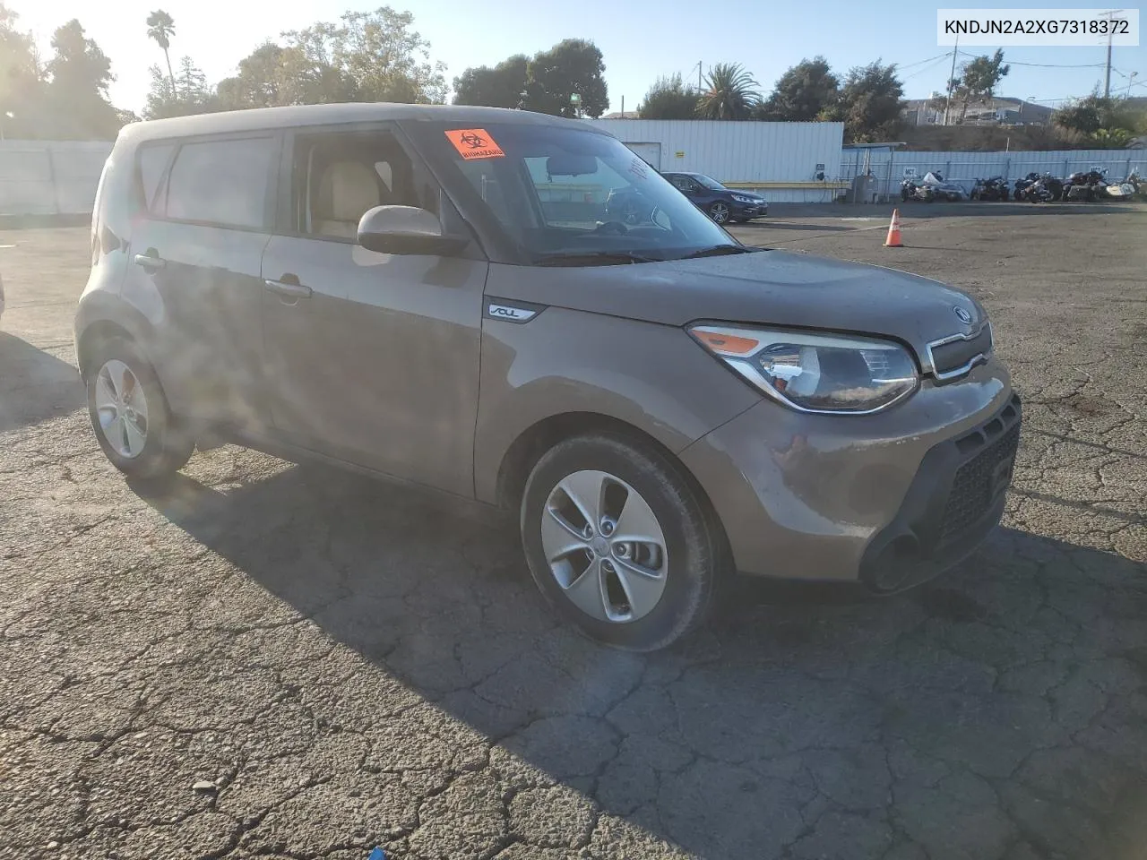 2016 Kia Soul VIN: KNDJN2A2XG7318372 Lot: 78282124