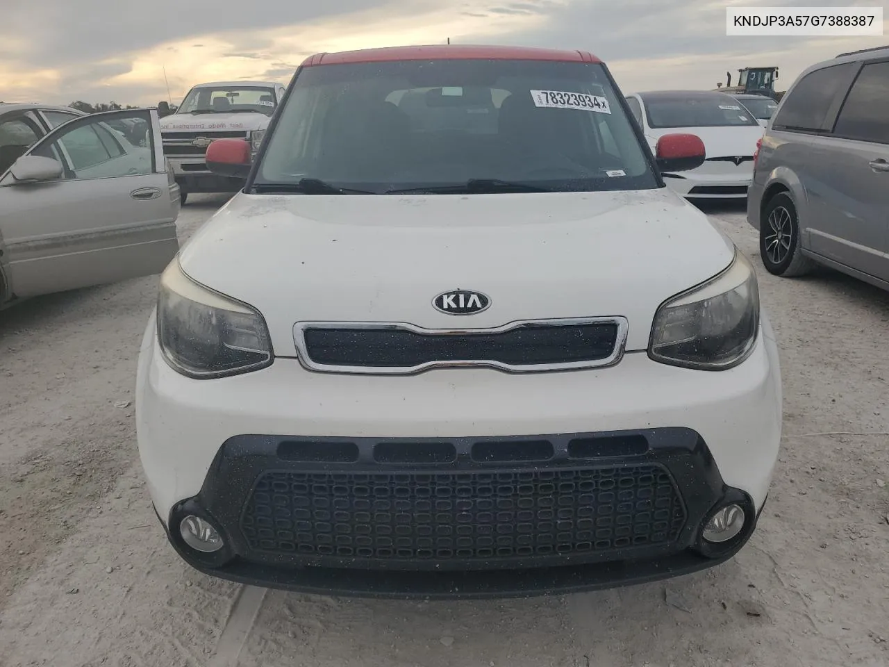 2016 Kia Soul + VIN: KNDJP3A57G7388387 Lot: 78323934